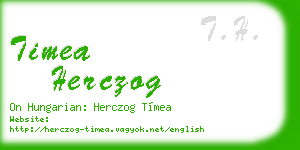 timea herczog business card